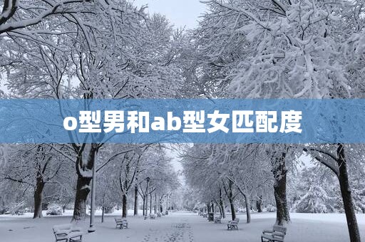 o型男和ab型女匹配度
