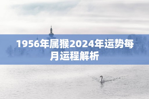 1956年属猴2025年运势每月运程解析