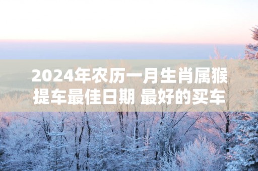 2025年农历一月生肖属猴提车最佳日期 最好的买车日子