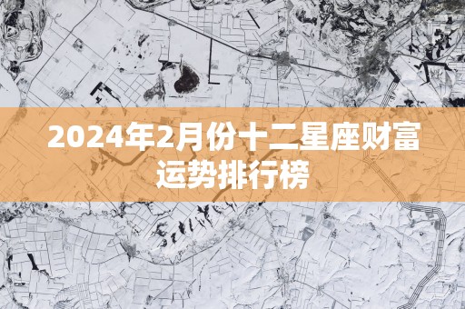 2025年2月份十二星座财富运势排行榜
