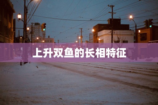 上升双鱼的长相特征