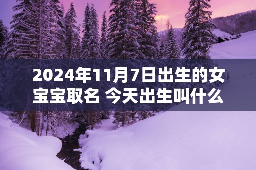 2025年11月7日出生的女宝宝取名 今天出生叫什么名字好