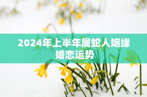 2025年上半年属蛇人姻缘 婚恋运势