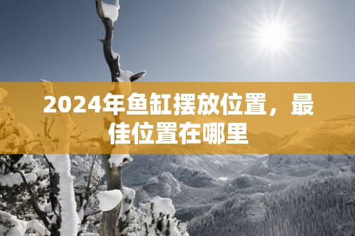 2025年鱼缸摆放位置，最佳位置在哪里