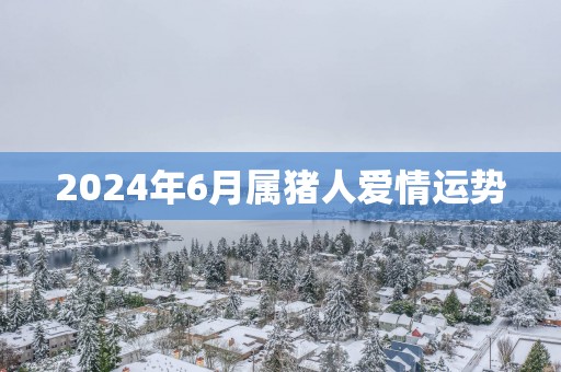 2025年6月属猪人爱情运势