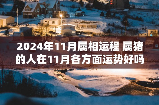 2025年11月属相运程 属猪的人在11月各方面运势好吗