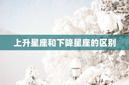 上升星座和下降星座的区别