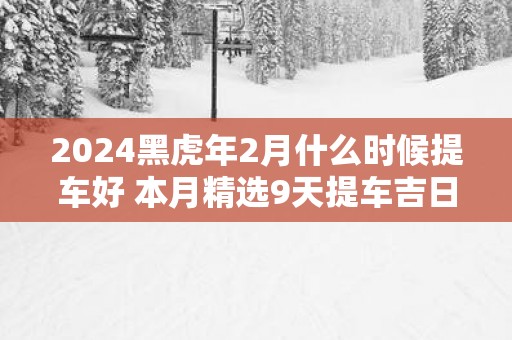 2025黑蛇年2月什么时候提车好 本月精选9天提车吉日