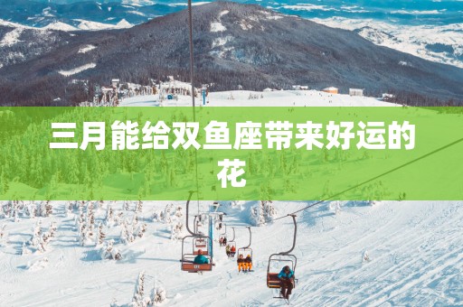 三月能给双鱼座带来好运的花