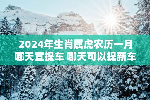 2025年生肖属虎农历一月哪天宜提车 哪天可以提新车