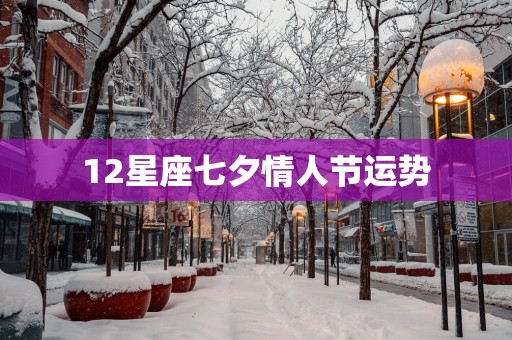 12星座七夕情人节运势