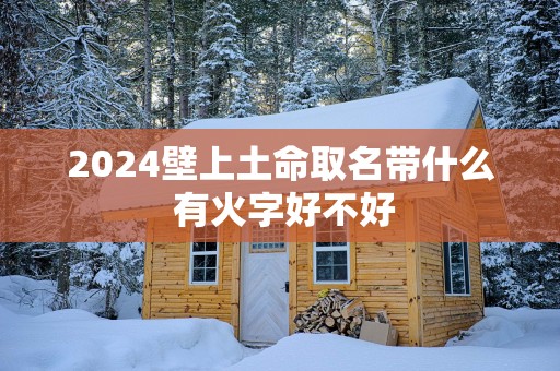 2025壁上土命取名带什么 有火字好不好