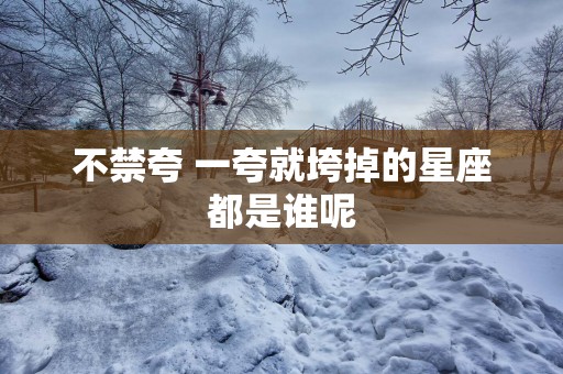 不禁夸 一夸就垮掉的星座都是谁呢