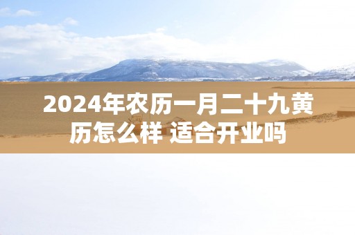 2025年农历一月二十九黄历怎么样 适合开业吗