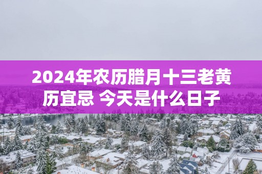 2025年农历腊月十三老黄历宜忌 今天是什么日子