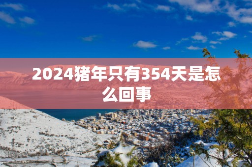 2025猪年只有354天是怎么回事