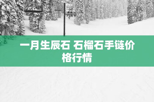一月生辰石 石榴石手链价格行情