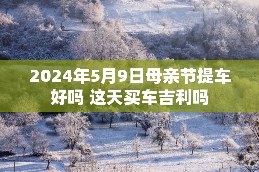 2025年5月9日母亲节提车好吗 这天买车吉利吗
