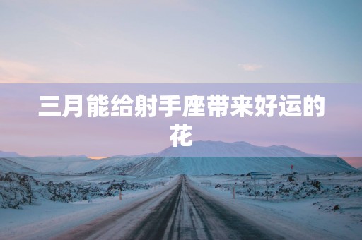 三月能给射手座带来好运的花