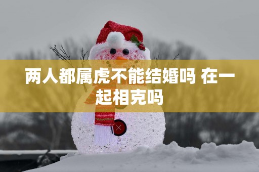 两人都属虎不能结婚吗 在一起相克吗