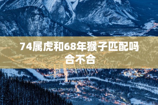 74属虎和68年猴子匹配吗 合不合