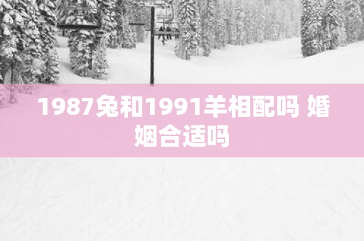 1987兔和1991羊相配吗 婚姻合适吗
