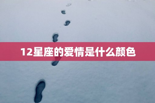 12星座的爱情是什么颜色