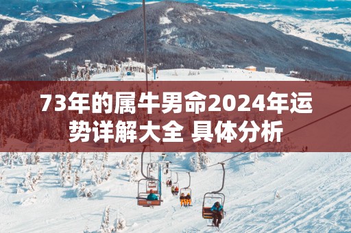 73年的属牛男命2025年运势详解大全 具体分析