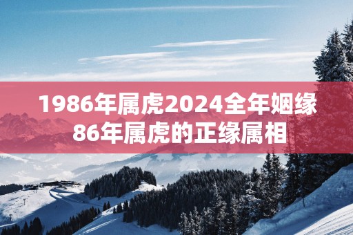 1986年属虎2025全年姻缘 86年属虎的正缘属相