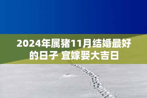 2025年属猪11月结婚最好的日子 宜嫁娶大吉日