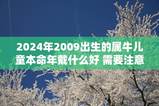 2025年2009出生的属牛儿童本命年戴什么好 需要注意什么
