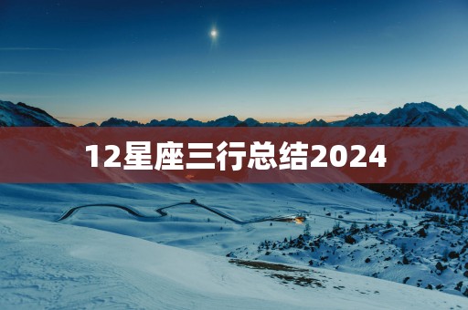 12星座三行总结2025