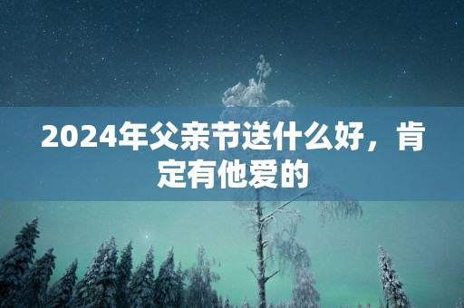 2025年父亲节送什么好，肯定有他爱的