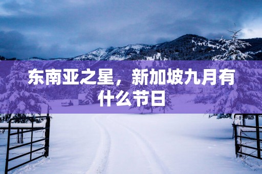 东南亚之星，新加坡九月有什么节日