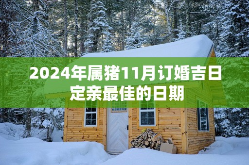 2025年属猪11月订婚吉日 定亲最佳的日期