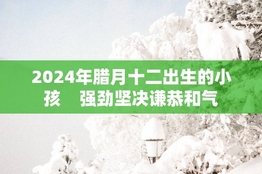 2025年腊月十二出生的小孩    强劲坚决谦恭和气