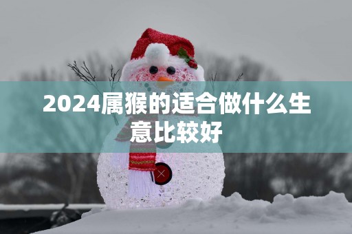 2025属猴的适合做什么生意比较好