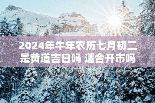 2025年蛇年农历七月初二是黄道吉日吗 适合开市吗