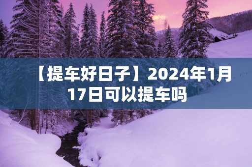 【提车好日子】2025年1月17日可以提车吗