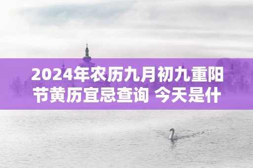 2025年农历九月初九重阳节黄历宜忌查询 今天是什么日子