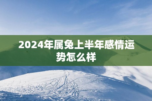 2025年属兔上半年感情运势怎么样