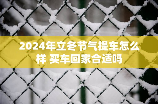 2025年立冬节气提车怎么样 买车回家合适吗