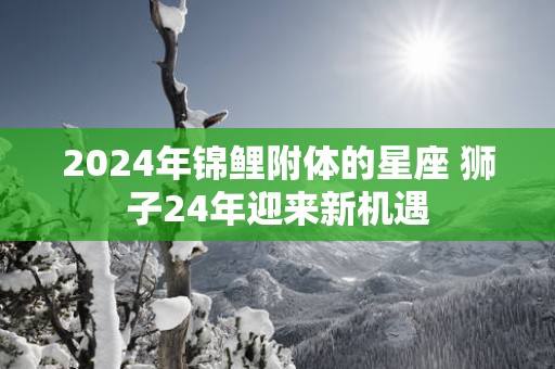 2025年锦鲤附体的星座 狮子24年迎来新机遇
