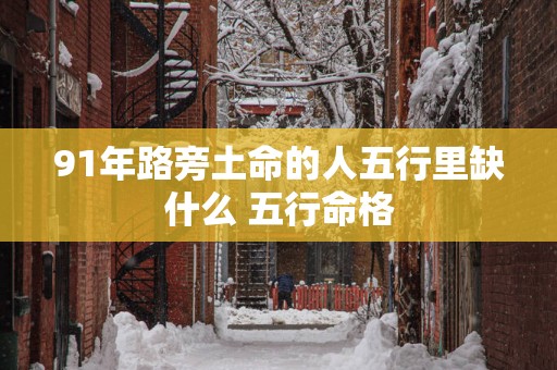 91年路旁土命的人五行里缺什么 五行命格