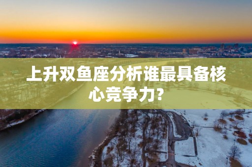 上升双鱼座分析谁最具备核心竞争力？