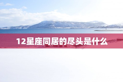12星座同居的尽头是什么