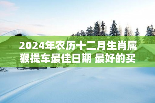 2025年农历十二月生肖属猴提车最佳日期 最好的买车日子