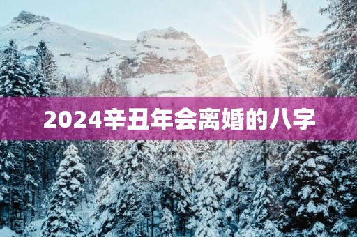 2025辛丑年会离婚的八字