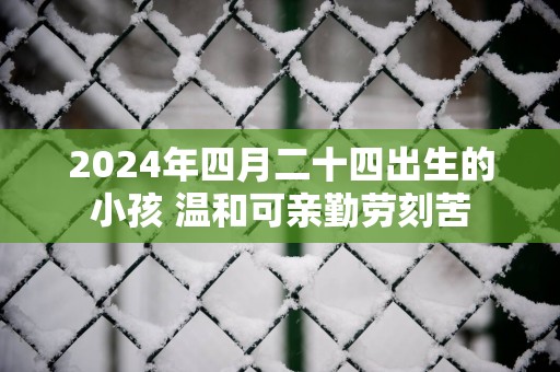 2025年四月二十四出生的小孩 温和可亲勤劳刻苦