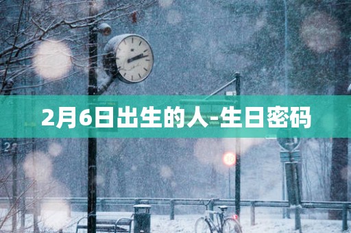 2月6日出生的人-生日密码